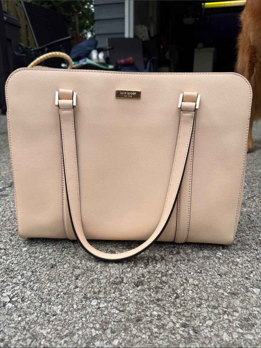 kate spade Blush Pink Saffiano Leather Tote
